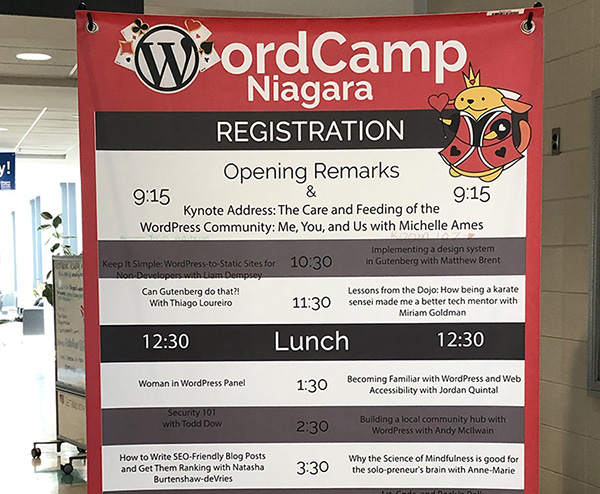 wordcamp niagara schedule